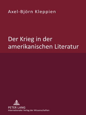 cover image of Der Krieg in der amerikanischen Literatur